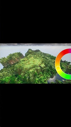 Minecraft Biome Color Wheel Challenge #shorts #minecraft #ideas