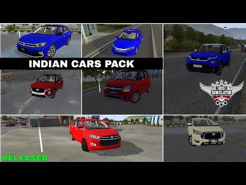 INDIAN CARS PACK For BUSSID | Wagonr,Innova 2023,Virtus,Creta,City,Innova,Punch | BY REVOLZ MODDING