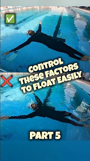 Why do you sink when you try to float - Swimming Tips Part 5 🏊🏻 #swimmingtips #swimming #floating