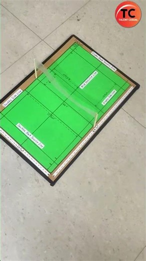 Badminton Court | Static Model | Physical Study Practical #sports #creative #diycrafts