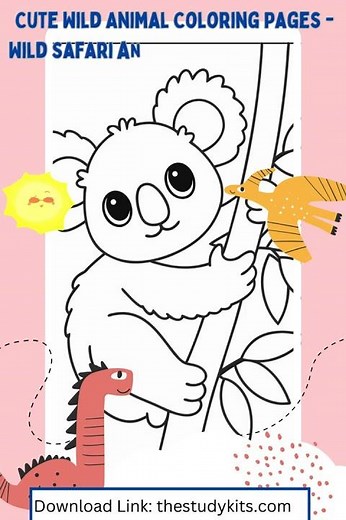 Cute Wild Animal Coloring Pages Wild Safari Animal Coloring Sheets for Kids