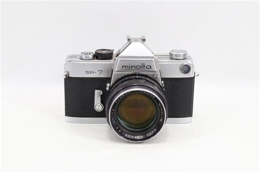 Minolta SR-7 35mm Film Camera | 1960s Japanese SLR With Cds Light Meter | Auto Rokkor PF 58mm F1.4 Lens Vintage Kit - Etsy