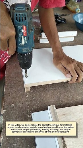 How to Install Screws on Particle Board the Right Way #woodworking #work #diywood #carpentry