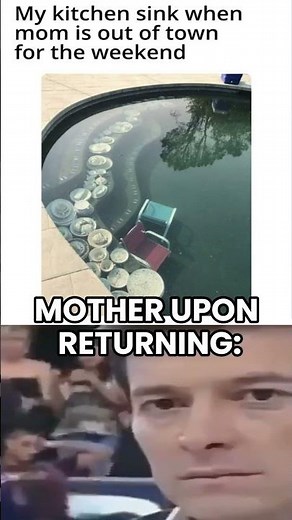 My kitchen sink when mom is out of town for the weekend