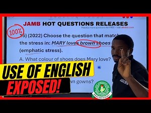 Use of English: 50 Questions EXPOSED!! | JAMB 2026 Must Watch