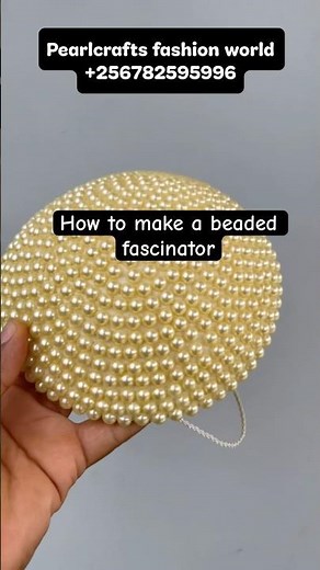 How to make a beaded Fascinator #fascinatorsinkampala #diy #pearlfascinator