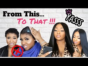 How to Install Lace Closure Wig For Short 4C Hair | TWA Friendly