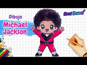 Cómo dibujar MICHAEL JACKSON KAWAII | Dibujos paso a paso
