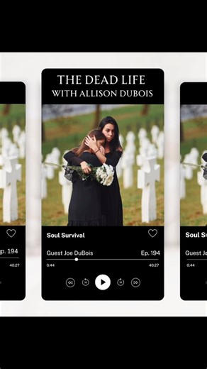 Today on The Dead Life, we’ll be hearing from listeners with questions about Visitations from the Otherside, psychic abilities and, so much more! Joe and I, will give our take on the caller’s questions and hopefully answer some of yours in the process! If you want to leave me a message that might be shared on a future episode of The Dead Life and my Love Me, Love Me Not segment, leave it at 802.DEAD.811 802.332.3811. | Allison DuBois' Fan Page