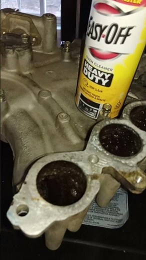 Cleaning intake manifold with Easy-Off