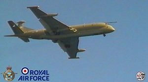 A Hawker Siddeley Nimrod MR.2, XV226, RAF, Kinloss Wing during its spirited aerial display over the skies of Malta off Sliema seafront, September 1997 (Aviation MT). | Aviation MT