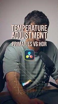 Temperature Adjustment Primaries vs HDR #davinciresolve