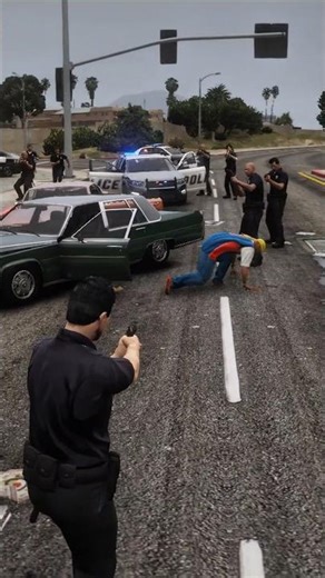 A gangster was arrested in GTA V🔥#gtav#shorts