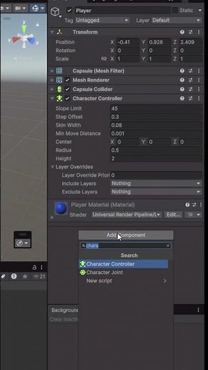 My character is already moving in Unity
