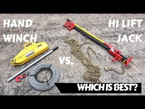 Hand Winching 4x4 - Hand Winch vs Hi Lift Jack - Which Is Best? - ESSENTIAL SELF RECOVERY TECHNIQUES
