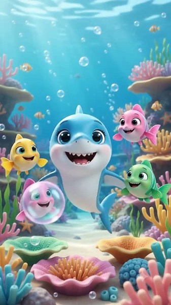 Baby Shark Wiggle Dance | Catchy Fun Nursery Rhyme for Kids #shorts #rhymes #ai #usa #america