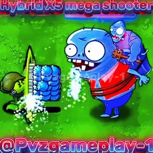 Plants vs.Zombies/Hybrid X5 mega shooter vs Imp zombie #pvz #ytshorts #shorts #pvz2 #plantsvszombies