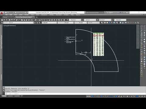 Pipe Elbow Dynamic Block with Geometric and Dimensional Constraint | AutoCAD Tutorial