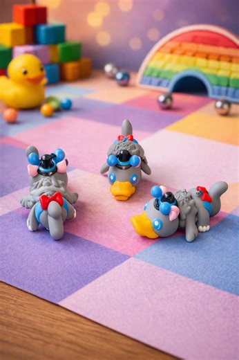 Cute Flexi Duck Keychain, Articulated Duck Toy, Pocket Toy, Desk Buddy, Kawaii Keychain, Small Gift, Cute Bag Charm - Etsy