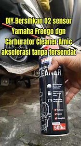 DIY Clean the Yamaha Freego O2 sensor with Amic Carburetor Cleaner to make acceleration without s...