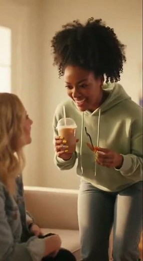 Blonde Woman Uses a Magic Remote to Freeze Her Friend