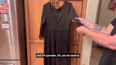 LapaPlus Womens Plus Size Gothic 3/4 Sleeve Irregular Lace Party Cocktail Dress, Sizes XL-6XL