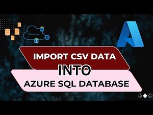 How we can import csv data into azure SQL database
