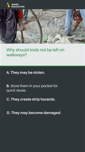 CSCS Mock Question - Site housekeeping #cscs #construction