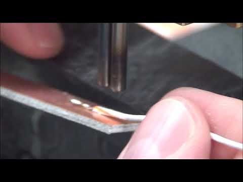 Welding Copper Wires to Copper Foil