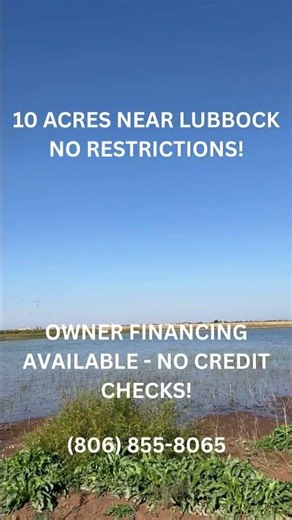 🚐 RV-Friendly Land Near Lubbock – No HOA, No Limits 🇨🇱