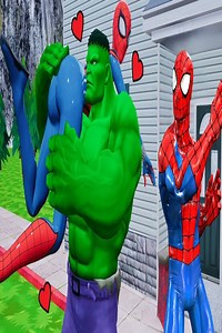 9.8K views · 136 reactions | Hulk x Spider Man Spider Man x BAD GUYS vs Joker vs Hulk to save Spider Woman. | Learn colors learn animals name and sound | Facebook