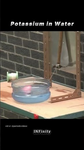 Potassium in Water #chemistry #physics #science