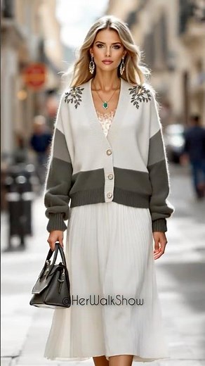Stunning Wool-Blend Cardigan for Your Autumn #fashion #ootdguide