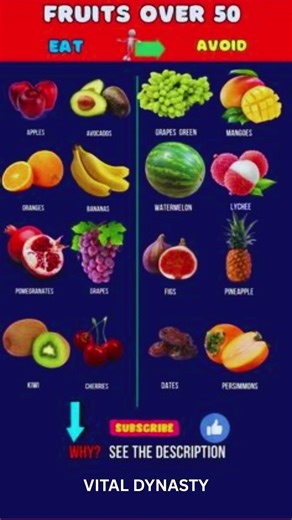 Fruits to Eat and Avoid After 50 | Best Fruits for Seniors 🍎