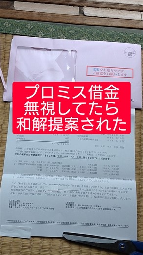 プロミス借金無視してたら和解提案された#借金 #借金返済 #借金地獄 #借金生活 #滞納 #プロミス #和解提案書