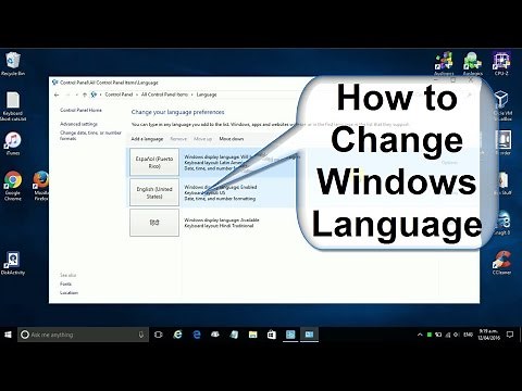 How to Change Windows 10 Language to English or Language to Spanish or Hindi