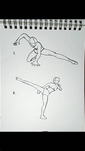 How to Draw Anime Fighting Pose#tutorial#Shorts#art