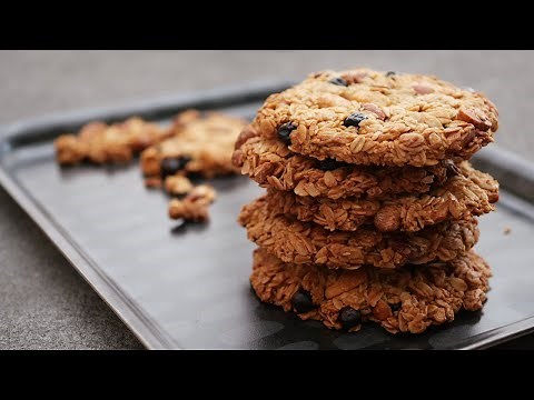 薄力粉卵無し!食べたら止まらない♪オートミールクッキー | Oatmeal cookies