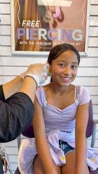 Getting her second piercing at ‪@Claires‬ 🤗 #youtuber #earpiercing # #dance #dancerlife #piercing