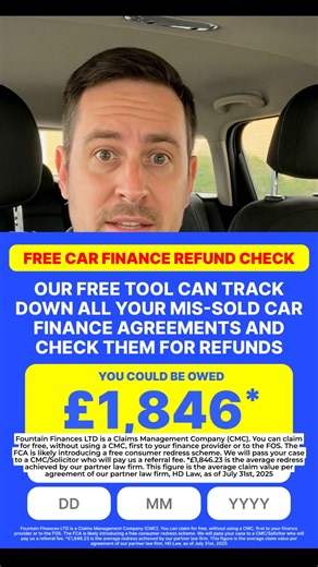 Financed a car between 2007–2021? 🚗 You could be one of the millions of UK drivers who are owed this refund! Start by entering your NAME & DOB into our free check & we’ll find your old deals for you and check them for refunds. No details about the car or finance agreement is required. Average claim £1,846*. REMEMBER... Millions of UK drivers could be owed this. 🔍 👉 Tap to launch your FREE refund check now. #CarFinance #RefundCheck #UKDrivers | Becky's Tips