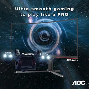 Achieve ultra-fast speeds 🗲🗲🗲 when gaming your favorite game titles on the AGON by AOC gaming monitor CU34G3S. At 165Hz refresh rate and 1ms MPRT instant response time, it's a gaming performance many gamers dream to have. 🔥 Discover more about our monitors: https://au.aoc.com/topic/AGON-BY-AOC #AOCMonitors #No1GamingMonitor #CU34G3S #165Hz #1ms | AGON by AOC