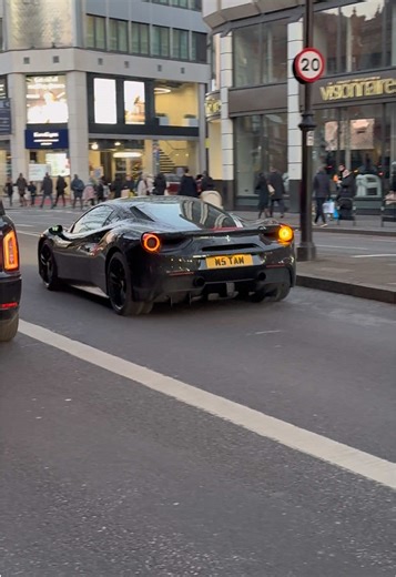 The 2016 Ferrari 488 GTB is equipped with a 3.9 litre twin-turbocharged V8 engine (F154 CB) that produces 661 bhp at 8,000 rpm and 760 Nm of torque at 3,000 rpm. This mid-rear mounted, 90-degree engine features dry-sump lubrication, flat-plane crankshaft, and utilizes twin-scroll turbochargers to achieve a 0-62 mph time of 3.0 seconds with a top speed of 205 mph. #ferrari #488 #carspotters #fyp #viral @SC4RL3TT👸🏻❤️