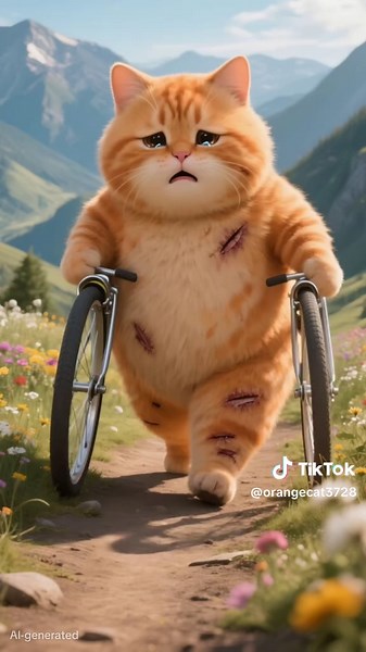 #cartoon #cutecat #fatorangecat | cat