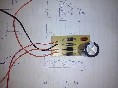 Rectificador de onda completa como construirlo