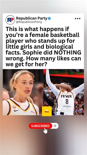 Republican Party Stands with Sophie Cunningham #SophieCunningham #RepublicanParty #WomensSports#WNBA