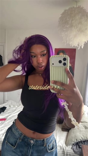 Stunning Hair Inspiration with Purple Highlights