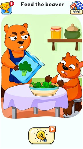 Feed The Beaver 😂 – DOP 5 | Delete One Part! 😲#shorts