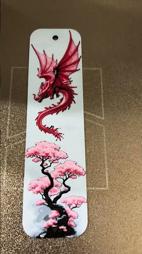 Another Hueforge Dragon Bookmark printed on my Bambu Lab A1 Combo. #dragon #bambulab #hueforge