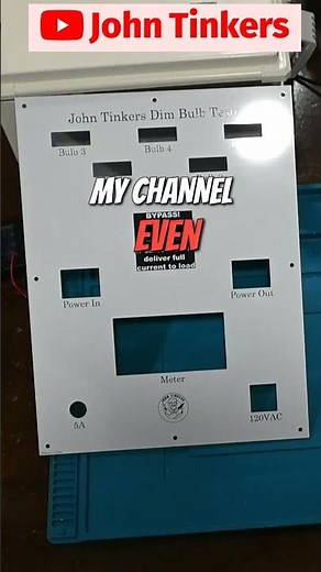 Dim Bulb Tester: Use a PCB for the Front Panel! #shorts