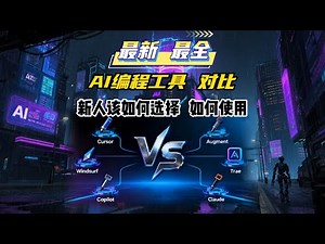 AI编程工具大比拼，新手如何选择AI编程工具？最新最全的对比分析和使用建议！让你少走弯路